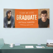 Goldtyp Orange 2 Foto Abschluss Banner (Messe)