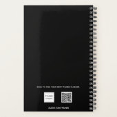 Goldtypografie der Schwarzen Rose 2026 Planer (Rückseite)