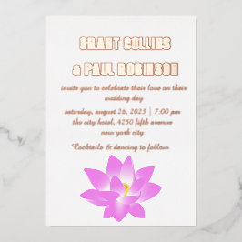 Goldtypografie-Einladung Folieneinladung