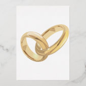 Goldtypografie-Einladung Folieneinladung (Rückseite)