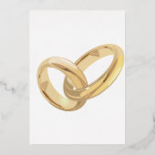 Goldtypografie-Einladung Folieneinladung (Rückseite)