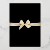 Goldtypografie-Einladung Folieneinladung (Rückseite)