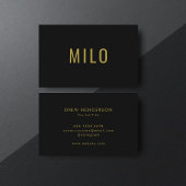 Goldtypografie-Klasse Elegant Beruflich Visitenkarte