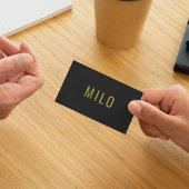 Goldtypografie-Klasse Elegant Beruflich Visitenkarte