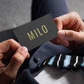 Goldtypografie-Klasse Elegant Beruflich Visitenkarte