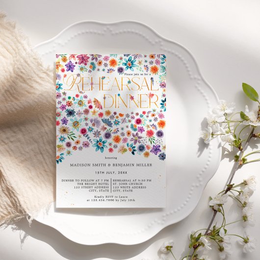 Goldtypografie-Probe Einladung