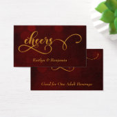 Goldtypografie über Red Bokeh Drinks Tickets (Schreibtisch)