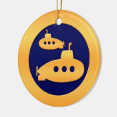 Goldunterseeboote Keramikornament (Links)