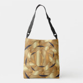 Goldverbindungs-Entwurf ganz vorbei - drucken Sie Tragetaschen Mit Langen Trägern (Rückseite)