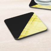 goldverkleidetes Schwarz Getränkeuntersetzer (Linke Seite)