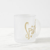 Goldverknappung Mattglastasse (VorderseiteRechts)