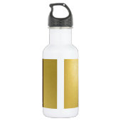Goldversprechen von außen edelstahlflasche (Rückseite)
