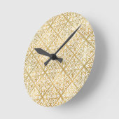 Goldverziert Runde Wanduhr (Winkel)
