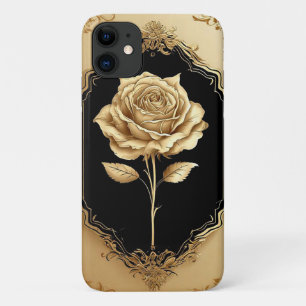 Goldverzierte Rosendekoration Case-Mate iPhone Hülle