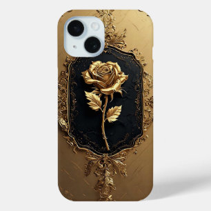 Goldverzierte Rosendekoration Case-Mate iPhone Hülle