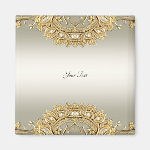 Goldverzierter Magnet