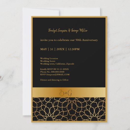 Goldverzierung aus schwarzem Gold 50. (Rückseite)