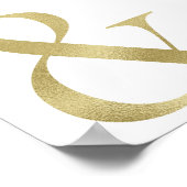 Goldverzierung, Wandkunst, Schriftart Poster (Ecke)