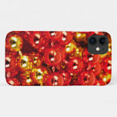 Goldverzierungen, Rote Ornamente, Weihnachten, Gli Case-Mate iPhone Hülle (Rückseite (Horizontal))