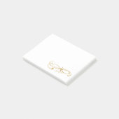 Goldverzierungs-Post-Itanmerkungen Post-it Klebezettel (angewinkelt)