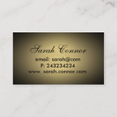 Goldvignette Visitenkarte (Rückseite)