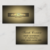 Goldvignette Visitenkarte (Vorne/Hinten)