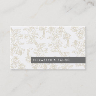 GoldVintage Blumenmuster-Geschäfts-Karte Visitenkarte