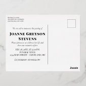 Goldvögel und Kalligraphie für immer in unseren He Folie Einladungspostkarte (Rückseite)