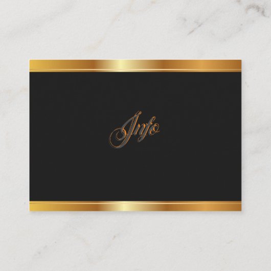 Goldvorlage Visitenkarte (Rückseite)