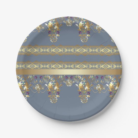 Goldvorsprung Pappteller (Vorderseite)