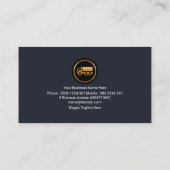 Goldwaage Beruflicher Red Gray Truck Fahrer Visitenkarte (Rückseite)