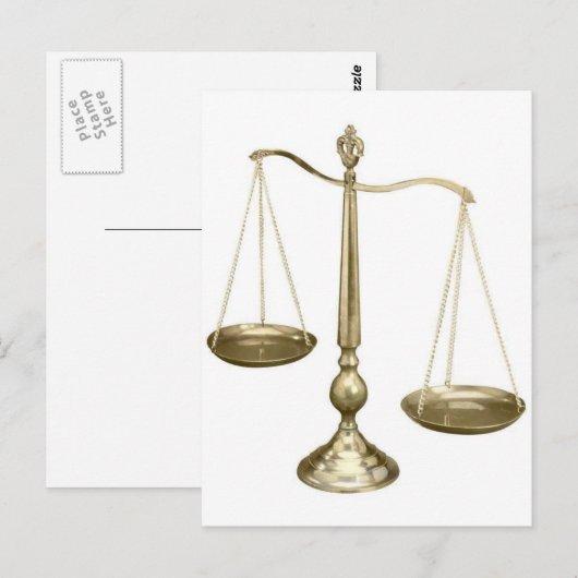 Goldwaage Postkarte (Vorne/Hinten)