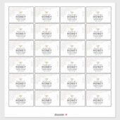 Goldwabenkabel Transparentes Honigbienenlabel 8cmx Aufkleber (Blatt)