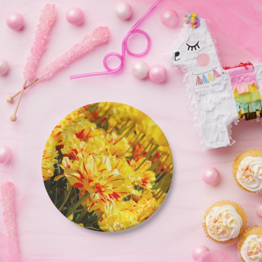 Goldwachstum Pappteller (Party)