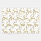 Goldwaldsteg Spruce Tree Wald Schnee Weiß Geschenkpapier Set (Vorderseite 2)