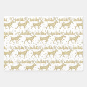 Goldwaldsteg Spruce Tree Wald Schnee Weiß Geschenkpapier Set (Vorderseite)