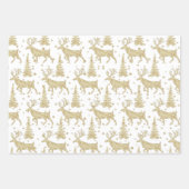 Goldwaldsteg Spruce Tree Wald Schnee Weiß Geschenkpapier Set (Vorderseite 3)