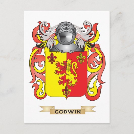 Goldwappen der Waffen (Familienwappen) Postkarte (Vorderseite)