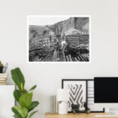 Goldwaschen in Alaska 1916 Poster (Heimbüro)