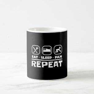Goldwaschen Prospecting East Sleep Pan Repeat Kaffeetasse