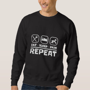 Goldwaschen Schürfen Ost Schlaf Pfanne Wiederholen Sweatshirt