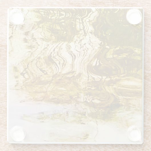 Goldwasser-Untersetzer Glasuntersetzer (Rückseite)