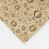 Goldwassertröpfchen Fleecedecke (Ecke)