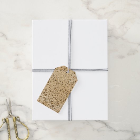 Goldwassertröpfchen Geschenkanhänger (Mit Garn)
