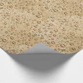 Goldwassertröpfchen Geschenkpapier (Ecke)