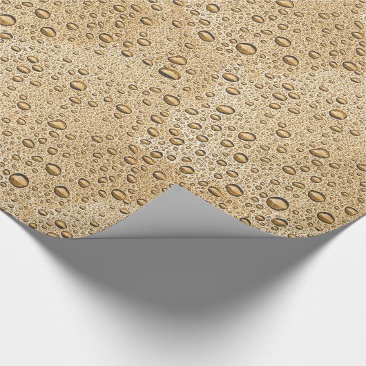 Goldwassertröpfchen Geschenkpapier (Ecke)