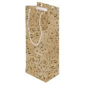 Goldwassertröpfchen Geschenktüte Für Weinflaschen (Rückseite Schrägansicht)