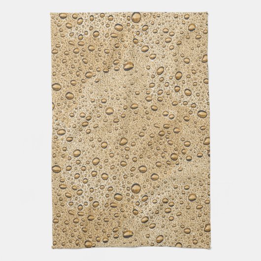 Goldwassertröpfchen Geschirrtuch (Vertikal)