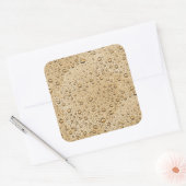 Goldwassertröpfchen Quadratischer Aufkleber (Umschlag)