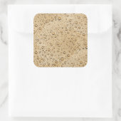 Goldwassertröpfchen Quadratischer Aufkleber (Tasche)